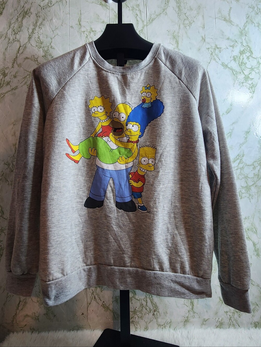THE SIMPSONS Screen Print Crew Sweatshirt